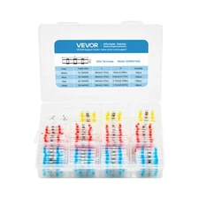 VEVOR 330PCS Heat Shrink Butt Connectors Waterproof Solder Seal Wire Connectors