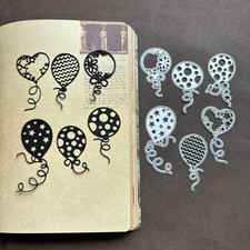 Scrapbooking Die-Cuts, Happy Birthday Ballon Metal Cutting Dies for Card Making,