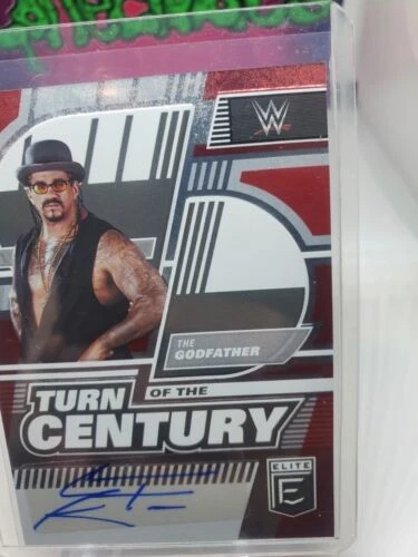 2023 Donruss Elite WWE The Godfather #TC-GFT Turn of the Century Red Auto #20/49 - Image 4 of 4