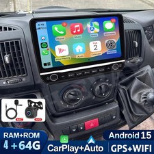 Für Fiat Ducato 2006-2023 10.1" Android 15.0 Autoradio Navi Apple CarPlay 4+64GB