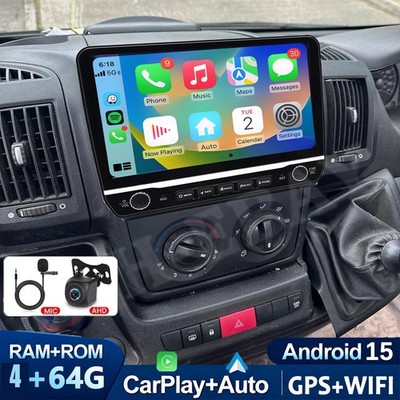 Für Fiat Ducato 2006-2023 10.1'' Android 15.0 Autoradio Navi Apple CarPlay 4+64GB