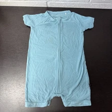 The Sleepy Sloth Baby Unisex Bamboo Clothes SZ 2T Shortie Short Zipper Romper