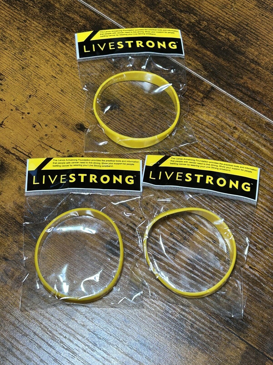 Nike LIVESTRONG Yellow Silicone Bracelet Wristband (Lot of