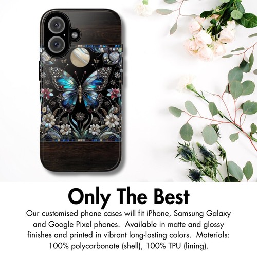 Faux Marcasite Butterfly Phone Case, Vintage-Inspired Design Cover | X91 - 第 4/277 張圖片