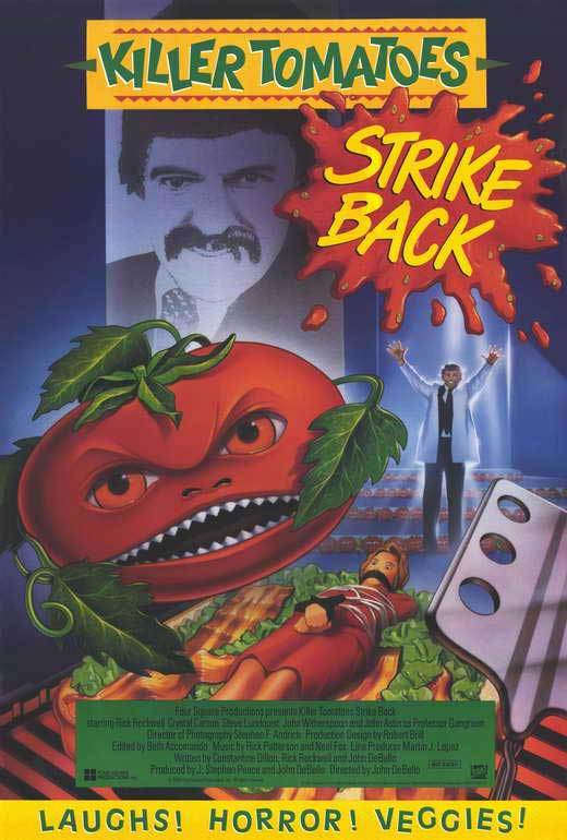 KILLER TOMATOES STRIKE BACK! Movie POSTER 27x40 Debi Fares Rick