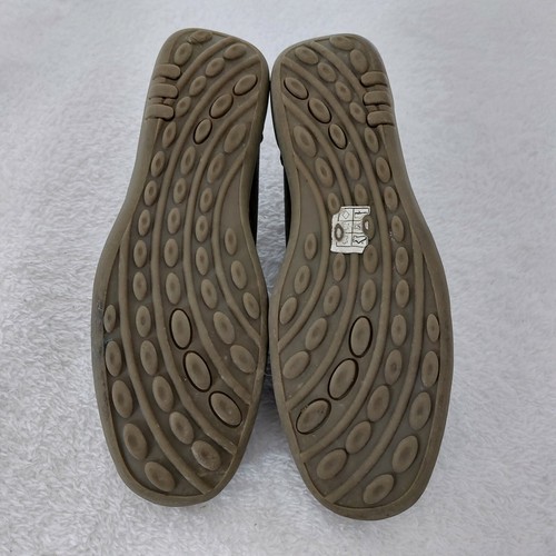 Lifestyle By Cushion Walk Womens Gold Leather Loafers Comfort Shoes Wide Size 5 - Picture 6 of 7