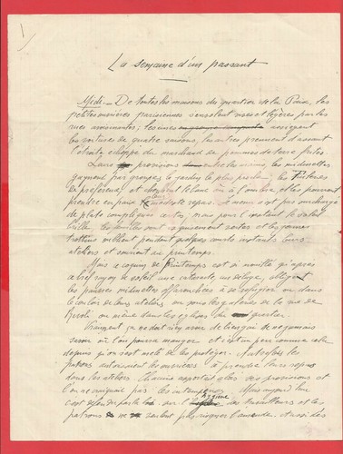 Pierre Claude François DAUNOU - Manuscrit autographe signé