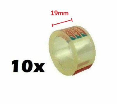 tesa 57404 Klebefilm tesafilm  transparent 10m x 19mm, 10 Rollen