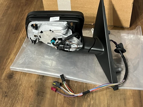 BMW 5 E60 E61 OEM ULO RIGHT Mirror Base Matte Heat Dim Mem Light LHD until 09/05