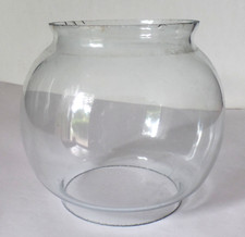 Vintage przezroczysta szklana lampa globus z małą bańką powietrza