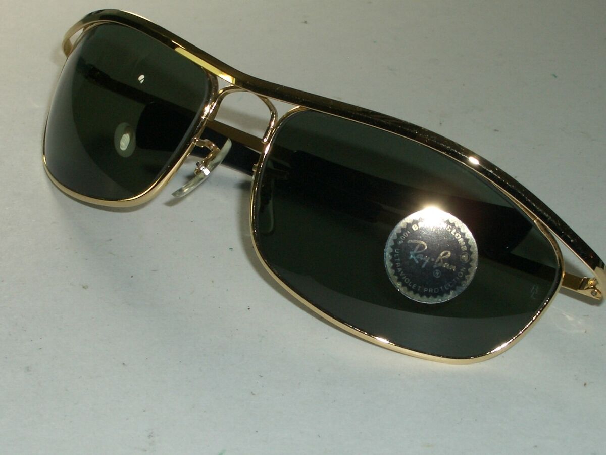 1980s VINTAGE B&L RAY-BAN USA L0255 GEP G15 OLYMPIAN I DLX 1980s VINTAGE B&L RAY-BAN USA L0255 GEP G15 OLYMPIAN I DLX