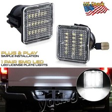 For 2014-2021 Toyota Tundra LED License Plate Light Tag Lamp Assembly Bulbs Pair