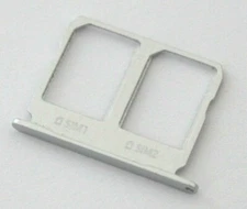 OEM SAMSUNG GALAXY A9 PRO SM-A9100 REPLACEMENT SILVER DUAL SIM CARD HOLDER TRAY