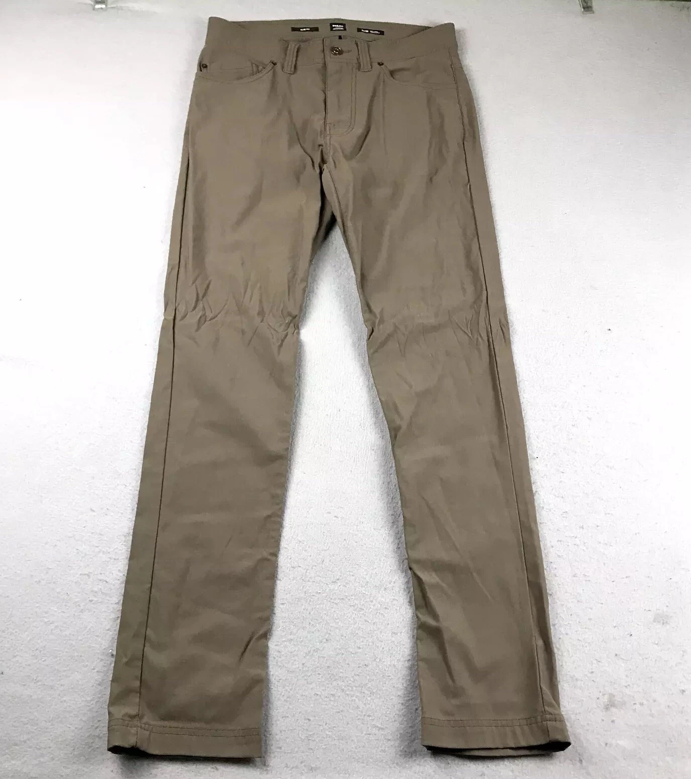 prana regular slim fit flat front outdoor hiking pants