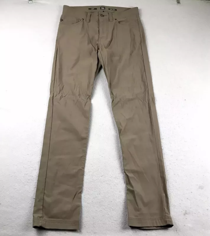 prana regular slim fit flat front outdoor hiking pants