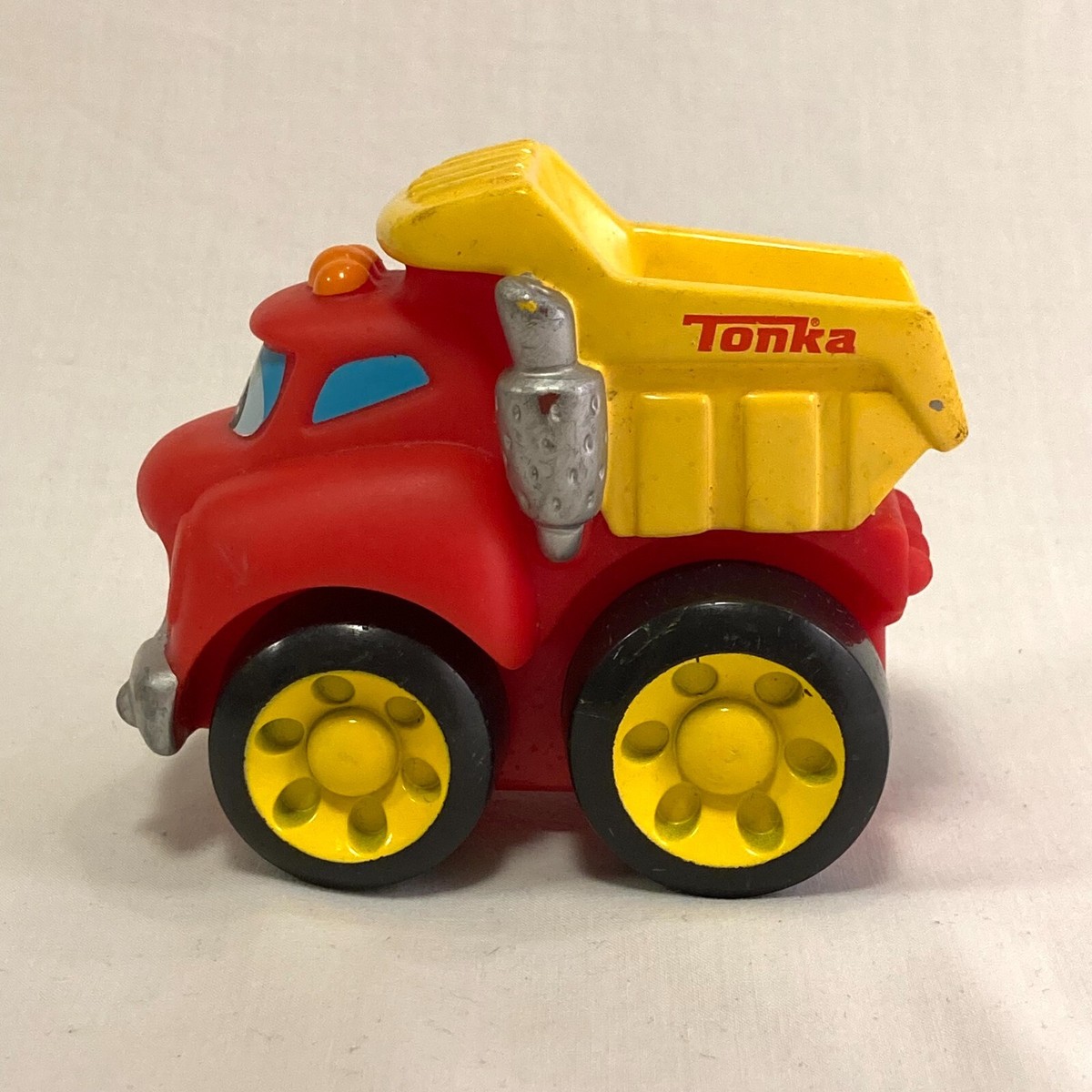Hasbro Tonka 2008 Mini Dump Truck Red Yellow Plastic 2.5