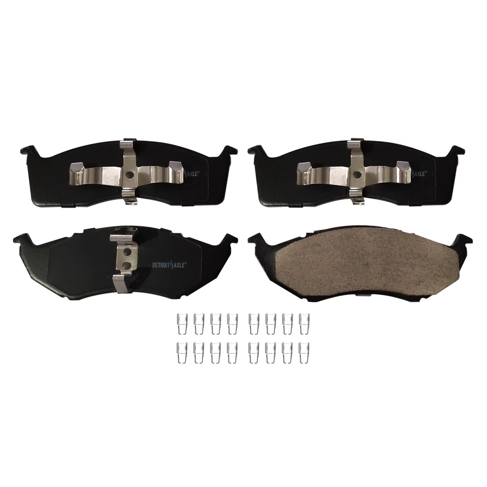 Front Ceramic Brake Pads Kit for 1996-2000 Chrysler Town & Country Grand Voyager - Image 3 of 4