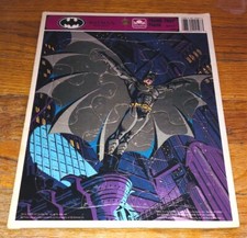 Frame Tray Puzzle Batman Returns Vintage Children Cardboard 1992 DC Comics