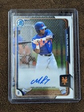 2015 BOWMAN CHROME AUTO MILTON RAMOS METS