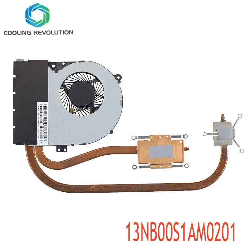 Laptop CPU Heat sink Fan For ASUS X550V X550X X550VC 13N0-PGA0201 13NB00S1AM0201 - Image 2 of 2