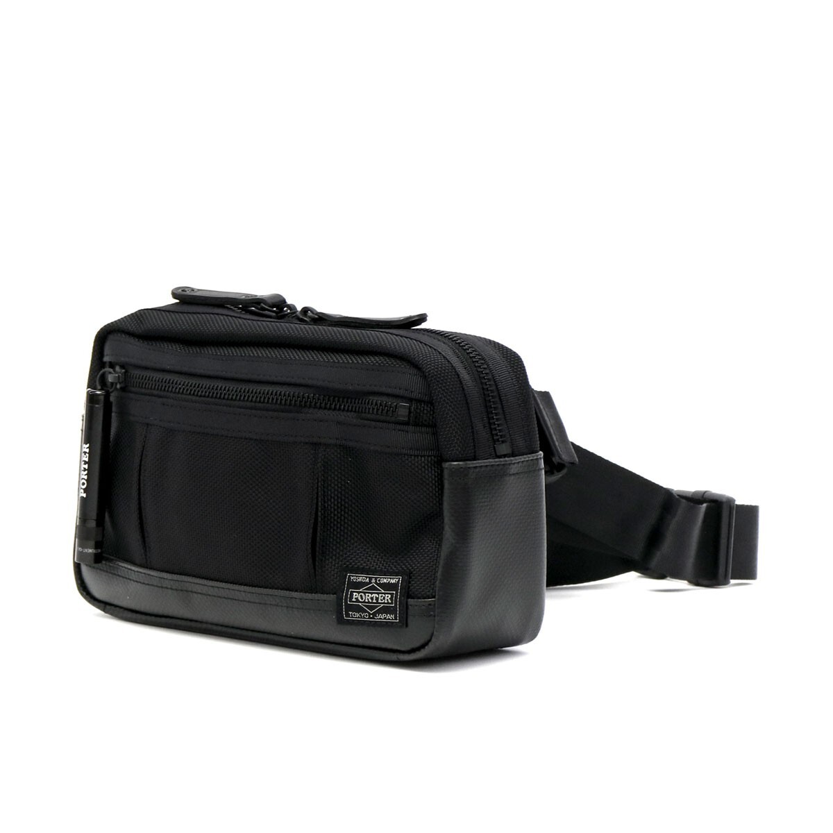 PORTER HEAT Waist bag 703-07972 Black fanny packe Yoshida & Co