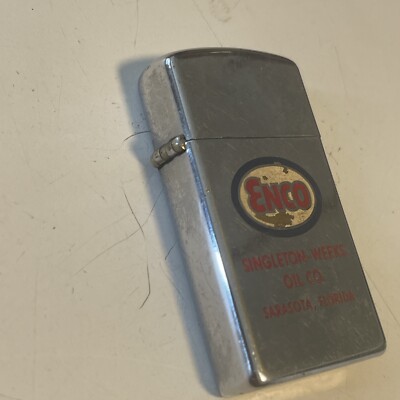 ESSO Vintage Zippo Lighter ENCO Slim | eBay