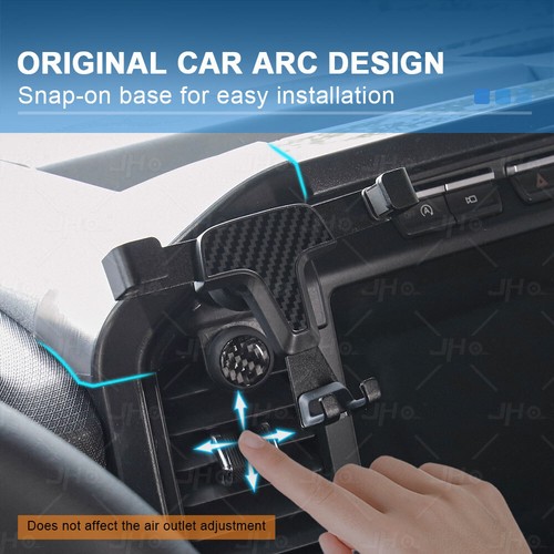 Car Phone Holder 360 Rotation Universal Air Vent Mount Bracket Gravity Black US - Picture 18 of 23