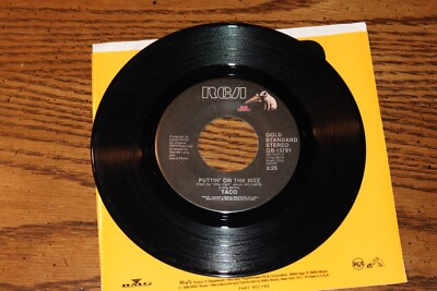 NEW 45 RECORD TACO PUTTIN ON THE RITZ B/W CHEEK TO CHEEK UNPLAYED