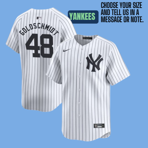 Paul Goldschmidt Yankees White Stitched Jersey 