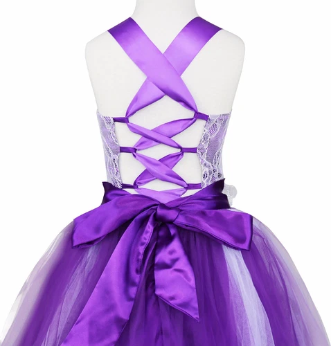 Flower Girl Dress Pageant Wedding Bridesmaid Formal Kids Party Princess Dresses - Picture 62 of 83