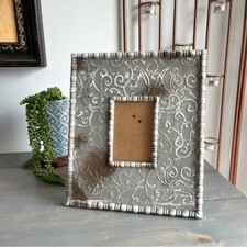 Eclectic Revival Upcycled Hand Painted Vintage Tabletop Picture Frame 4x6 Photo