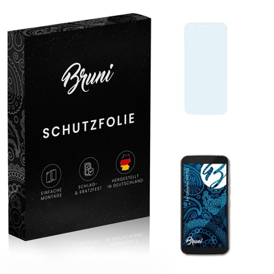 Bruni 2x Folie für Caterpillar CAT S52 Schutzfolie Displayschutzfolie