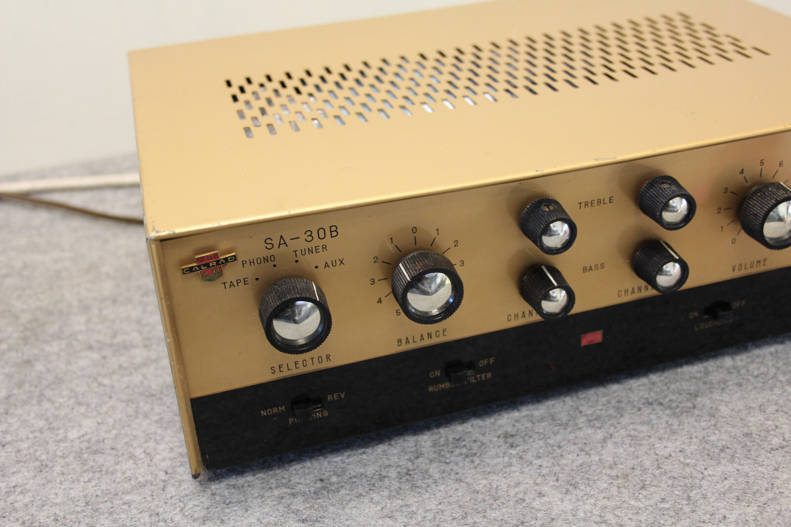 vintage Calrad SA30B Tube Stereo Integrated Amplifier 6BM8 12AX7 eBay