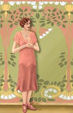Antique Sewing Pattern- Ladies Dress 1920's