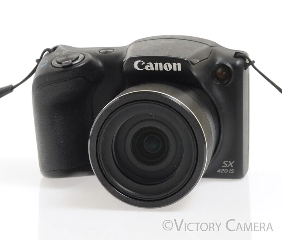 Canon PowerShot SX420 IS SX420IS Black 20MP Digital Camera | eBay