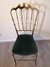 Chiavari Stuhl, Messing Grün/Gold