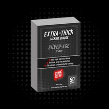 Extra Thick Silver Age Comic Book Backing Boards (x50)