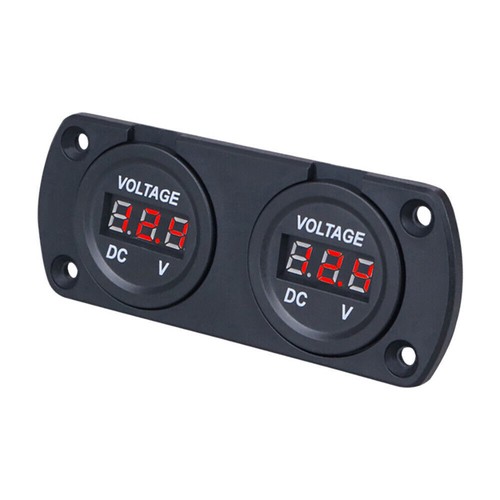Digital Voltmeter Wasserdicht Auto Dual Battery LED Digital Volt Meter Spannung - Picture 13 of 13