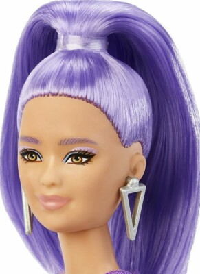 NUDE 2021 PETITE BARBIE FASHIONISTA #178 PURPLE HAIR | eBay