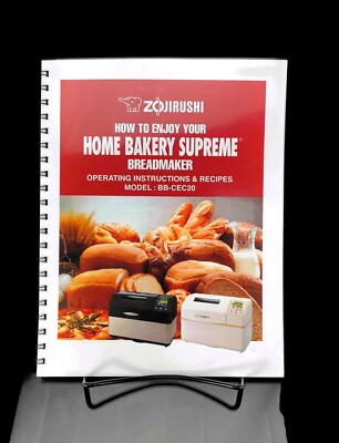 Zojirushi BB-CEC20 Bread Machine Manual Owners Instruction User Guide COLORCOPY