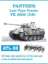 Friulmodel Metal Tracks for 1/35 PANTHER Late Type Tracks / VK 3200 210 links 