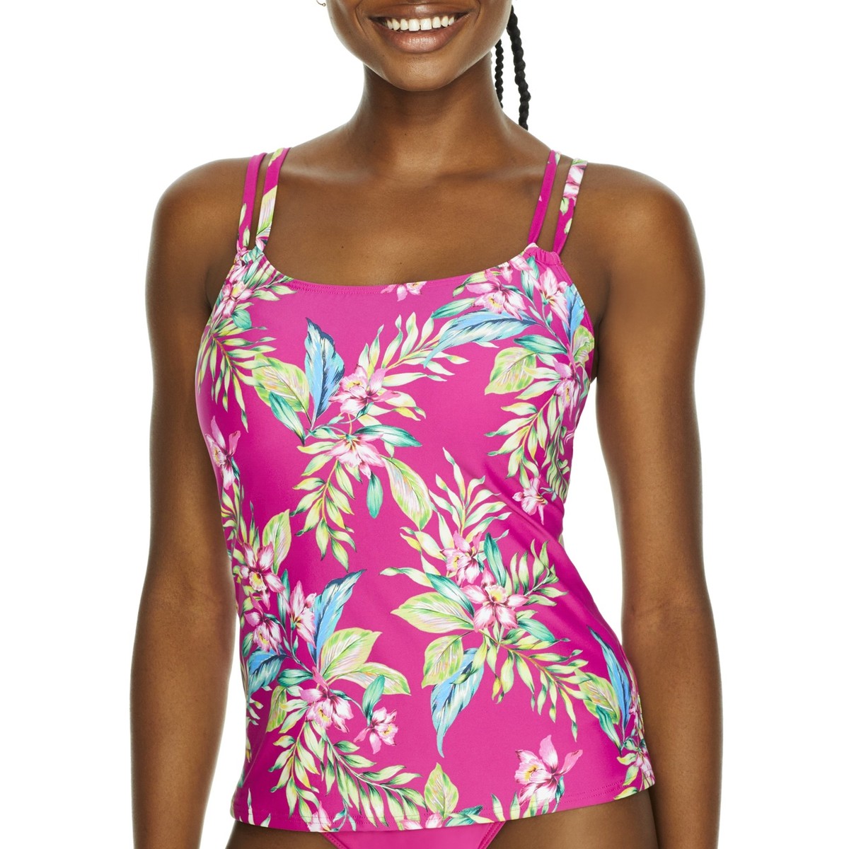 Sunsets ORCHID OASIS Taylor Tankini Swim Top, US 36E/34F/32G, UK - Main Image