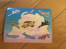 Vintage Gibson Sticker Sheet Planes Airplanes Jets? Big Cloud