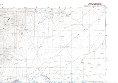 Imlay, Nevada 1987 Vintage USGS Topo Map 7.5 Quadrangle Topographic