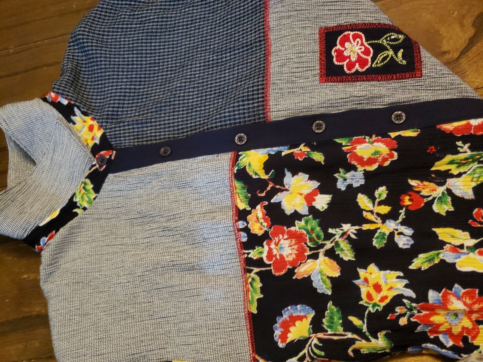 Napa Valley VTG patchwork Embroidered Embellished… - image 6