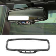 Rearview Mirror Cover Trim Frame Accessories For Chevy Camaro 11-15 Carbon Fiber