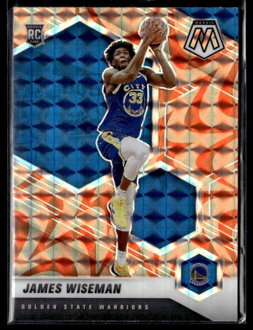 2020-21 Mosaic James Wiseman  Reactive Orange Prizm Rookie RC #260