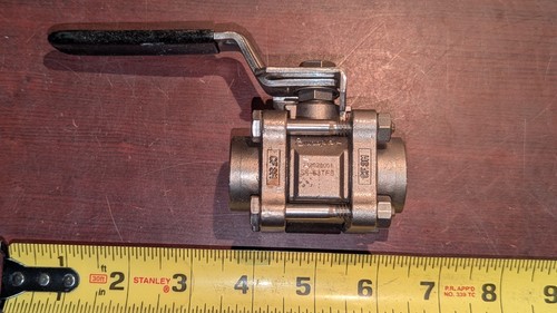Swagelok SS-63TF8 Ball Valve PTFE 1/2" FNPT NOS