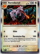 Aerodactyl Rare SV: Scarlet & Violet 151 142/165 NM Holo