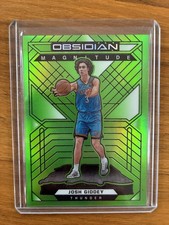 Josh Giddey RC 2021-22 Panini Obsidian Green Magnitude Thunder Bulls Rookie #22